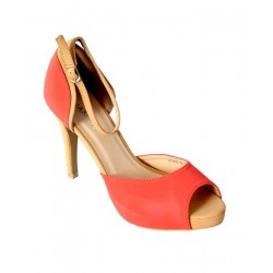 Pink Ankle Strap Peep Toe Sandals RG-046